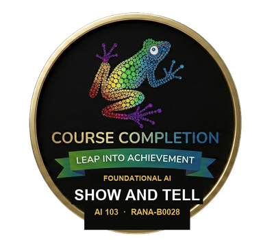 Show and Tell badge
