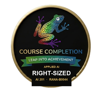 Right-Sized badge